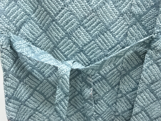 アンティーク 本総絞り 抽象模様道中着